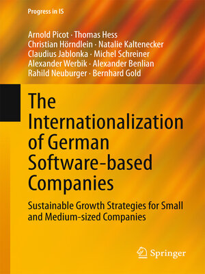 cover image of The Internationalization of German Software-based Companies